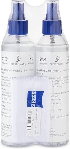 ZEISS Lens Cleaning Kit – (2) 8 oz Lens Spray & Microfiber Cloths