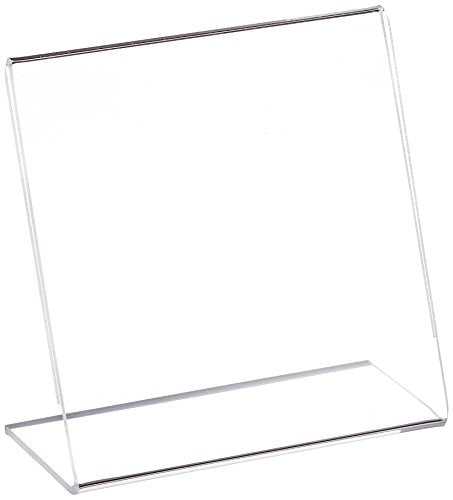 Azar Displays 112733 4.5" W x 4.5" H L-Shaped Sign Holder -10pk - size: 4.5 in W x 4.5 in H Horizontal