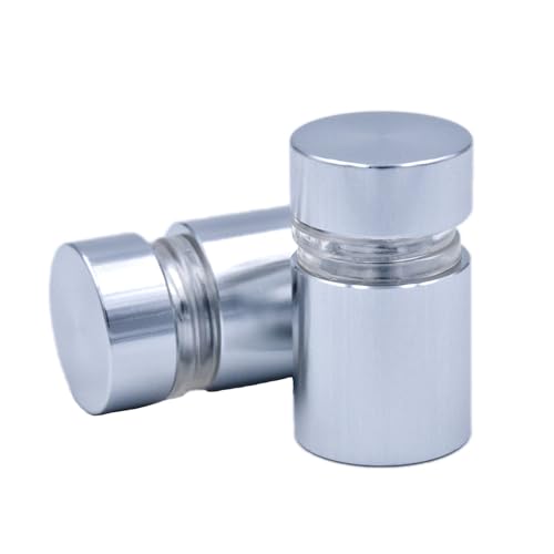 Aluminum Standoff Wall Mounts Screws,12pcs, Silver, 1/2" x 1/2" - color: Silver