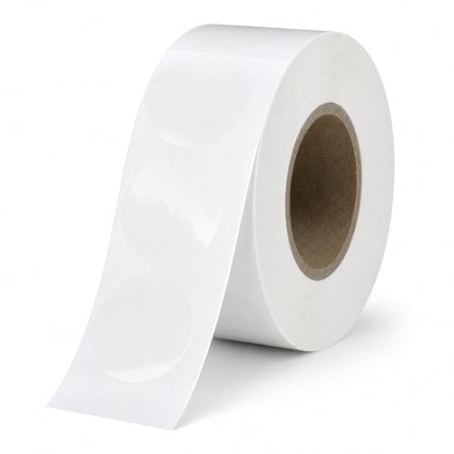 1000 Pcs 1" Thicken Clear Circle Stickers for Sealing - color: Diameter 1" (Clear)
