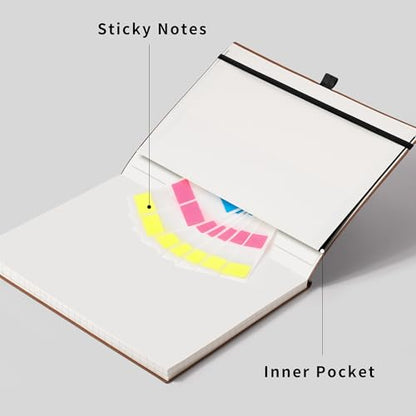 RETTACY Graph Grid Paper Notebook, 96 Pages, A4 Large Size (8.5'' x 11'') - color: Brown, style: Grid