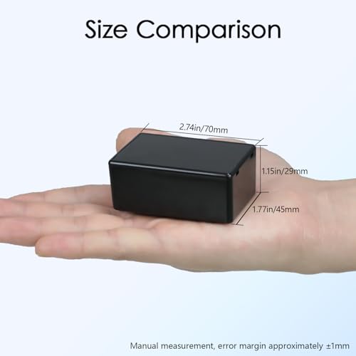 Project Box 8 Pieces Electrical Box Small Junction Box ABS Plastic Enclosure Power Electronic Case Black 2.76" x 1.77" x 1.14"(70 x 45 x 29mm) - color: Black, size: 2.76" x 1.77" x 1.14"