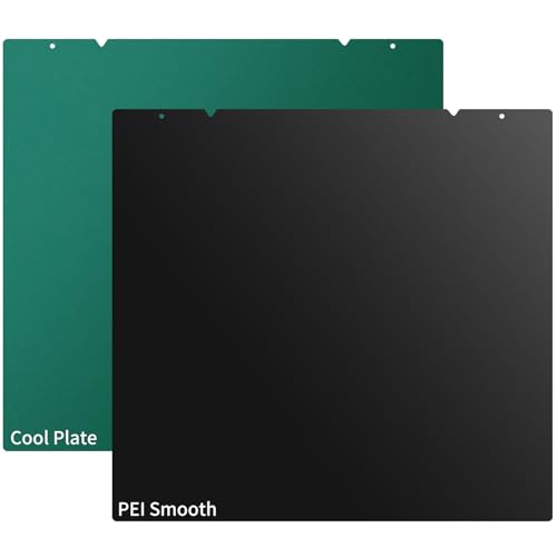 Upgraded Cool Plate + PEI Build Plate for Prusa Core One,254x241mm Double Sided Textured Low-Temperature Cold Plate & Smooth Import PEI Film Spring Steel Printed Bed for Prusa I3 MK3 MK3S MK4. - size: 254x241mm