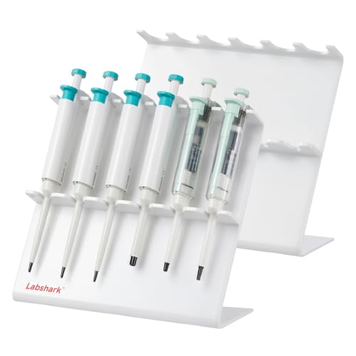 Lab Pipette Stand, Plastic Linear Pipette Holder, Z Shape, 2PCS - color: White, size: Z Shape