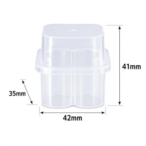 4 Slot, 4-Pack Peptide Case for Fridge, 3ml Vial Holder & Organizer, Transparent Peptide & Insulin Storage Case for Refrigerator, Compact Stackable Travel & Shipping Case - size: 4 Slot 3ml 4-Pack