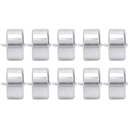 Double Hooked Weight Set, 10 PCS 50g Metal Hanging Hook Weights with Hooks and Ring Lever, Principle Physical Experimental Teaching Tool with a Plastic Box for General Science Physics Laboratory Work