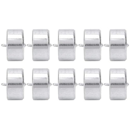 Double Hooked Weight Set, 10 PCS 50g Metal Hanging Hook Weights with Hooks and Ring Lever, Principle Physical Experimental Teaching Tool with a Plastic Box for General Science Physics Laboratory Work