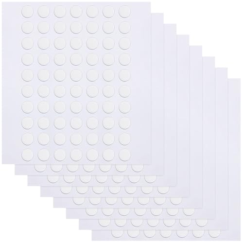JANYUN 560 Pcs Round Sticky Clear Dots Stickers,6mm Putty Sticky Tack - size: 6mm Round 560pcs