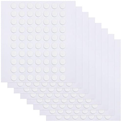 JANYUN 560 Pcs Round Sticky Clear Dots Stickers,6mm Putty Sticky Tack - size: 6mm Round 560pcs