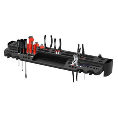 Stalwart Wall Mount Hand Tool Organizer with 61 Holes and 4 Hooks