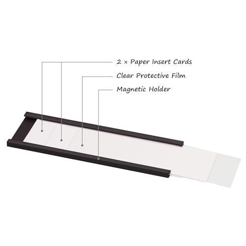 Realth C Channel Magnetic Label Holders 30 Pack 2'' x 4'' for Metal Racks and Shelves - size: 2'' x 4'', style: 30 Pack