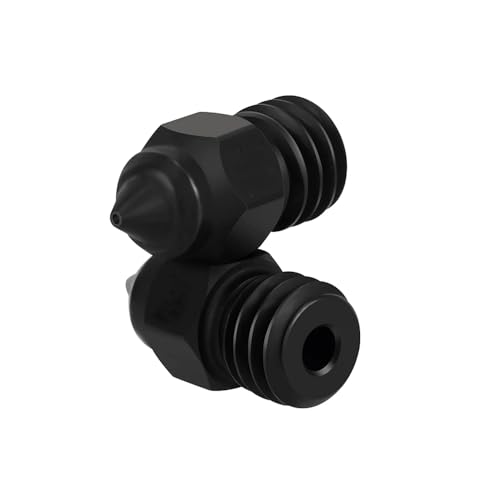 CR6 SE Hardened Steel Nozzle High Temperature Resistance M6 Thread MK8 Nozzles for CR-6 SE Ender 3 S1 /pro/v2 Ender 5 CR10 (0.8mm) - size: 0.8mm