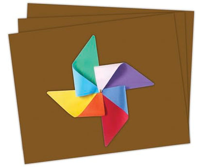 School Smart Railroad Poster Board Paper, 22 x 28 Inches, 4-Ply, Brown, Pack of 25 - color: Brown, size: 4-Ply, Pack of 25