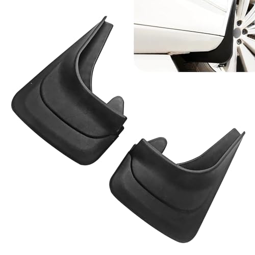 2 PCS Car Mud Flaps, Splash Protection Tire Splash Guards, 8.27" x 12.6" Front and Rear Wheels Mudguard Replacement, for Most Sedans (Black #S) - color: Black