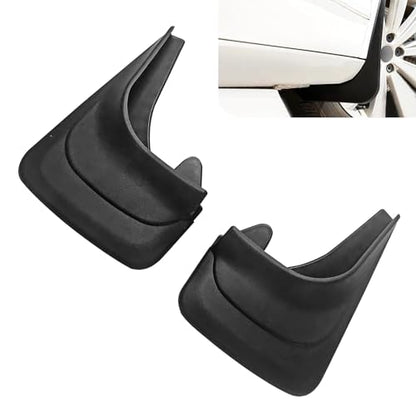 2 PCS Car Mud Flaps, Splash Protection Tire Splash Guards, 8.27" x 12.6" Front and Rear Wheels Mudguard Replacement, for Most Sedans (Black #S) - color: Black
