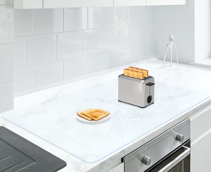 AECHY Silicone Mat for Kitchen Counter, 35.3" x 23.5", High transparency - color: Clear, size: 36"L x 24"W