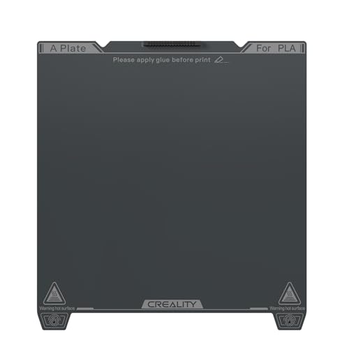 Creality K1C Smooth PEI Build Plate Kit, 3D Printer Heat and Wear Resistance Smooth PEI Spring Steel Plateform Print Bed with Wipe Nozzle Design for K1C, K1 SE - size: K1C Smooth PEI