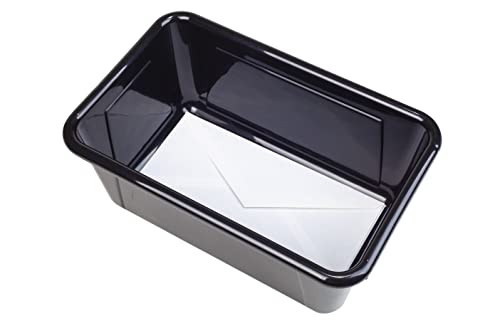 Storex Small Cubby Bin, 7.8 x 12.2 x 5.1 Inches, Black, 5-Pack (62466E05C) - color: Black, style: Bin Only