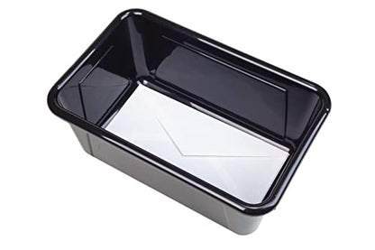 Storex Small Cubby Bin, 7.8 x 12.2 x 5.1 Inches, Black, 5-Pack (62466E05C) - color: Black, style: Bin Only