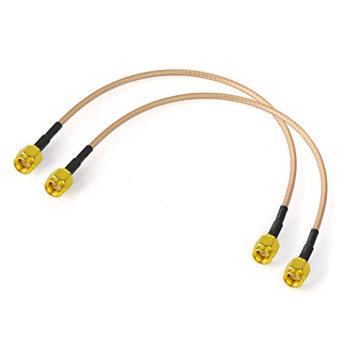 BINGFU SMA Male to SMA Male RG316 Coaxial Jumper Cable 15cm 6 inch (2-Pack) for LNA Low Noise RTL SDR Dongle ADS-B Receiver VNA Vector Network Analyzer Antenna SWR Meter Spectrum Analyzer - color: 6 inch / 15cm