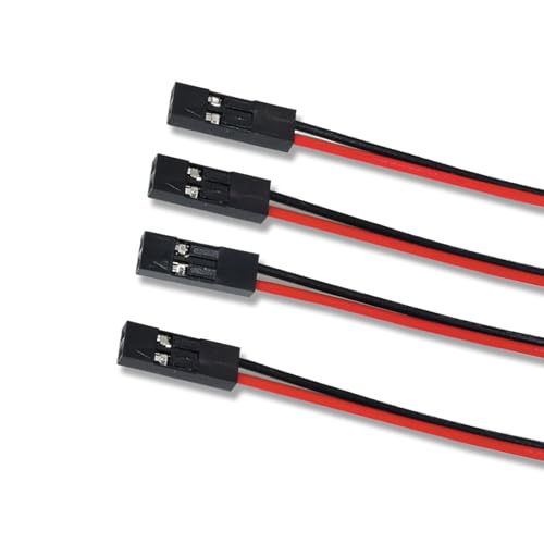 10 Pieces 2 Pin Single Head Female Jumper Wire 2.54mm Pitch Connector Length 30cm for 3D Printe