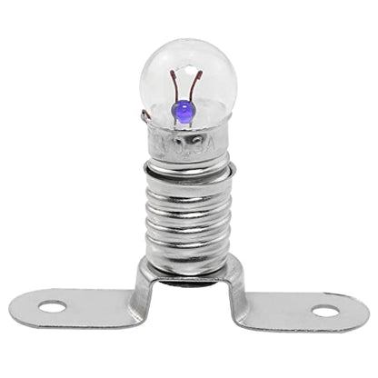 10PCS E10 2.5V/0.3A Miniature Screw Base Light Bulbs and 10PCS E10 Light Socket Bulbs Lamps Base Holders for Home Experiment Circuit Electrical Test Accessories