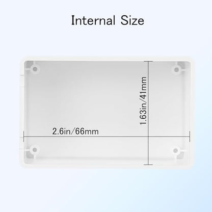 Project Box 8 Pieces Electrical Box Small Junction Box ABS Plastic Enclosure Power Electronic Case White 2.76" x 1.77" x 1.14"(70 x 45 x 29mm) - color: White, size: 2.76" x 1.77" x 1.14"
