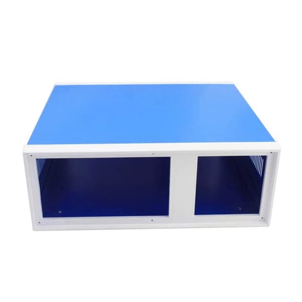 Fielect Dustproof Electronic Junction Box Metal Enclosure Project Box for Electronic Projects Blue, 12.20" x 11.22" x 4.53" - size: 12.20" x 11.22" x 4.53"
