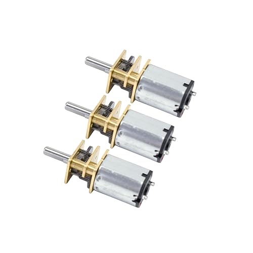 CHANCS Electric Mini DC Gear Motor N20 DC Gearbox Motor DC 3V 145RPM Reduction Motor for Electronic Toys Mechanical Arms 3PCS - size: 3V 145RPM, style: 3PCS