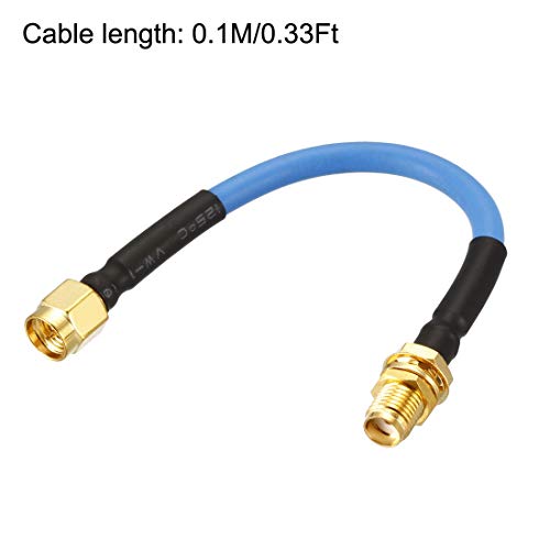uxcell SMA Extension Cable SMA Male to SMA Female RF Coax Cable RG402 0.1M/0.33Ft