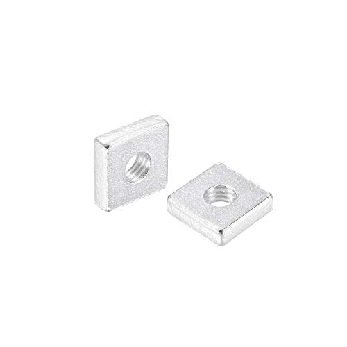 uxcell Square Nuts M3x7mmx2mm Zinc-Plated Metric Coarse Thread Assortment - size: M3x7mmx2mm
