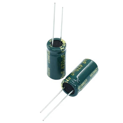 Hordion 20PCS 50V 470UF Electrolytic Capacitor, 0.39x0.79in High Frequency - style: 50V 470UF