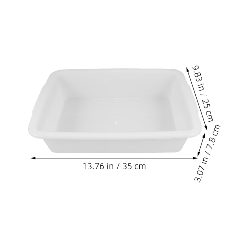 VOSAREA Laboratory Containment Tray, White Plastic Tray 9.43 x 6.68 in