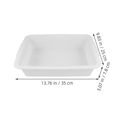 VOSAREA Laboratory Containment Tray, White Plastic Tray 9.43 x 6.68 in