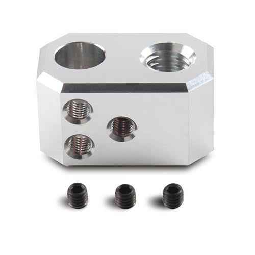 FYSETC 3D Printer Accessories - Prusa i3 MK4 Nextruder Heaterblock - Aluminium Block for the Hotend: High Temperature Heating Block Clone for MK4 MK3.9 XL Project Replacement Stock Extruder Part