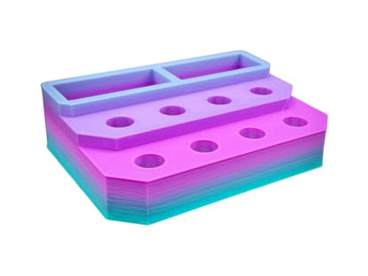 Slide Stand-14mm Eight Spaces with Segmented Storage (Cotton Candy) - color: Cotton Candy
