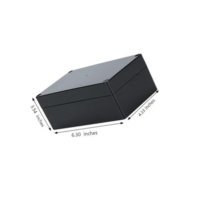 Project Box for Electronics -Electrical Enclosure, Junction Box ABS Plastic Dustproof Waterproof IP65, with 4 PCS M16 Cable Glands Black (6.3x4.33x3.54 inch (160 x 110 x90 mm) - size: 6.3x4.33x3.54 inch (160 x 110 x90 mm)