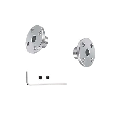 6 Pcs 5mm Aluminium Alloy RC Key Hub Shaft Coupling, Flange Shaft Coupling Connector for DIY RC Model Motor - size: 5mm