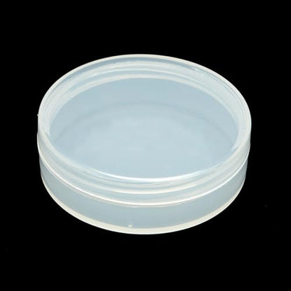 12 Pieces Mini Plastic Round Containers (0.5 oz) 2.17 x H0.71 Inch, Plastic Round Storage Jars for Collecting Small Items, Beads, Jewelry, Game Pieces, Crafts - size: 15 ml (2.17" x 0.71")