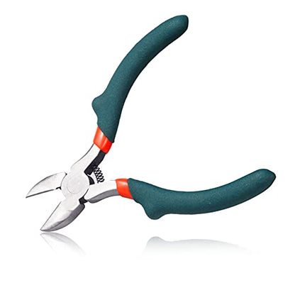 4 Inches Diagonal Cutting Pliers Flush Cutting Pliers Mini Small Wire Flush Cutters Micro Side Cutter Precision Convex Shoulder Wire - style: Diagonal Cutting Pliers