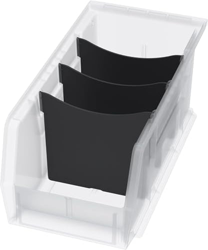 Akro-Mils 30230 AkroBins Plastic Storage Bins, 11"x5"x5", Clear, 12-Pack - color: Clear