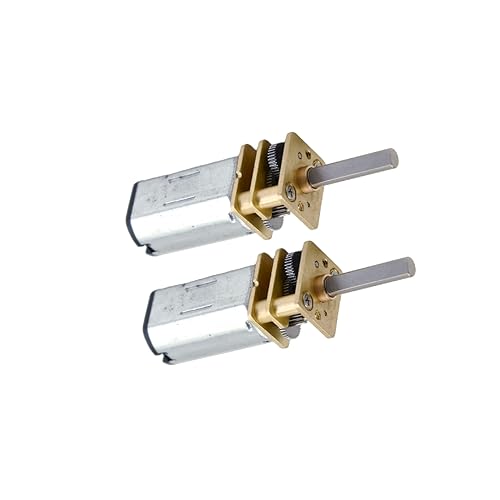 CHANCS Electric Micro Motor N30 DC Gear Motor DC 5V 42RPM Electric Gearbox 6V 50RPM Reducer Motor for Robot DIY 2PCS - size: N30 DC 5-6V 42-50RPM, style: 2PCS