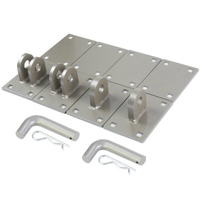 Floating Dock Hinges Hardware,Stationary Dock Connector Hinge Kit - color: Champagne