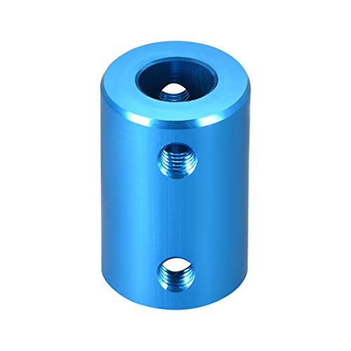 uxcell 8mm to 10mm Bore Rigid Coupling Set Screw L25XD16 Aluminum Alloy,Shaft Coupler Connector,Motor Accessories,Blue - size: 8mm to 10mm