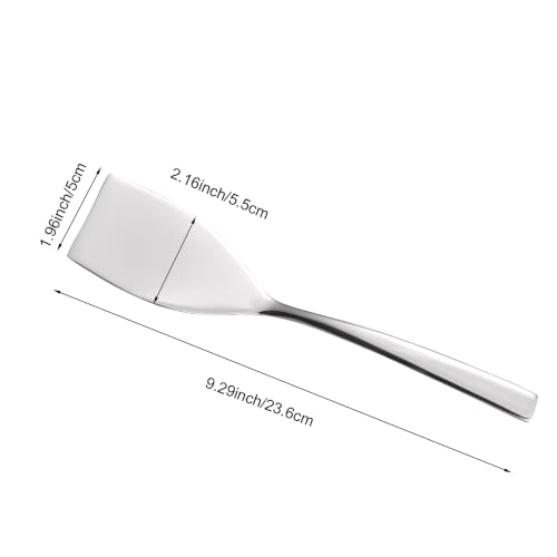 IMEEA Small Stainless Steel Spatula 9.3 Inch Mini Turner Solid Metal