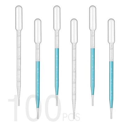 5ML Pipettes Dropper 100PCS, Disposable Plastic Transfer Pipettes - size: 5.0ml-100PCS