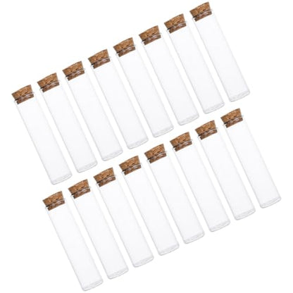SEWACC 20 pcs Empty Glass Bottles with Cork Wishing Bottle Sample Display Bottle for Lab Use Clear Specimen for Diy Crafts 3.93 X 0.98 X 0.98 in