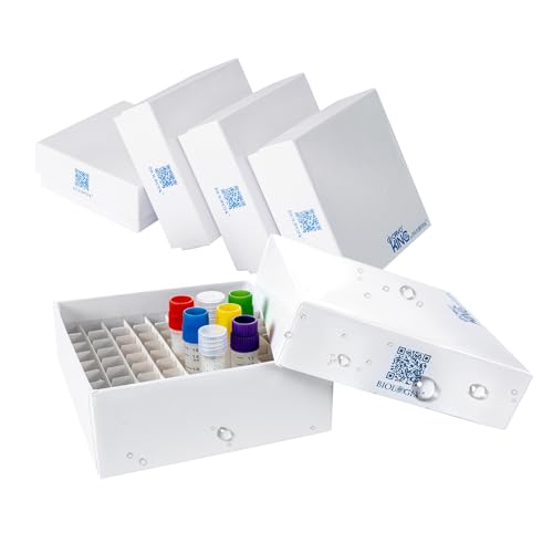 81-well Cryo Boxes, Plastic Coating, 2 Inch Height, Pack of 5 - size: 2 in,81-well