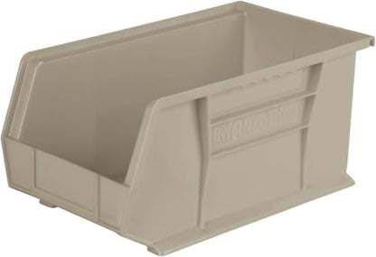 Akro-Mils 30240 AkroBins Plastic Storage Bins, 15"x8"x7", Stone, 12-Pack - color: stone