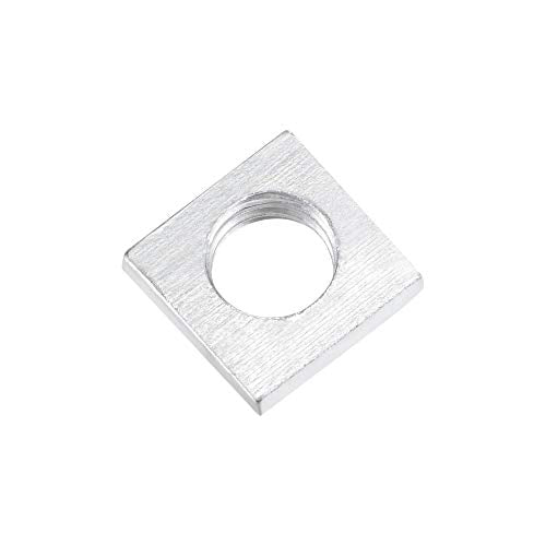 uxcell Square Nuts, M5x8mmx2mm Zinc-Plated Metric Coarse Thread Assortment Kit, 25 Pcs - size: M5x8mmx2mm